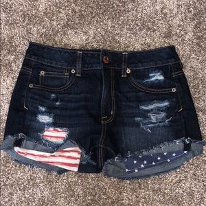 American Eagle Flag pocket Shorts